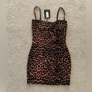 PrettyLittleThing Leopard Dress (NWT)